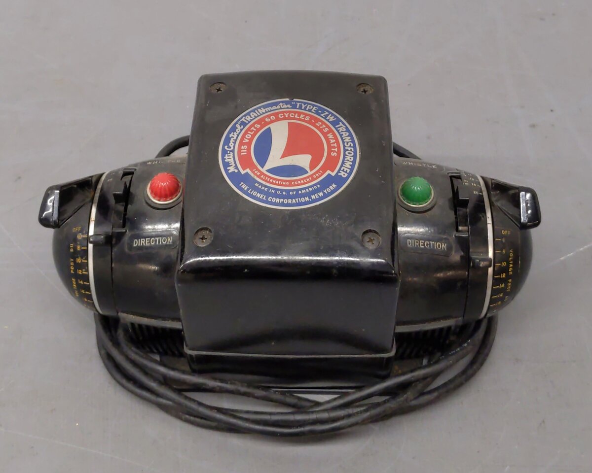 Lionel ZW O Gauge Vintage Trainmaster 275 Watt Transformer with Whistle VG