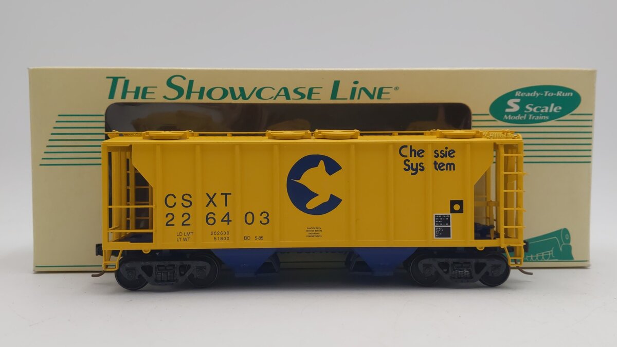 S-Helper Service 00085 S Scale Chessie PS-2 2-Bay Hopper CSXT #226403 LN/Box