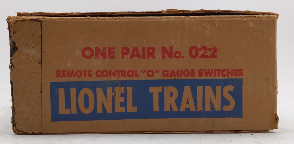 Lionel O22 Vintage O Left-Hand & Right-Hand Electric Remote Switches (Pair of 2) VG/Box