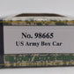 Model Power HO Scale 98665 US Army 40' Ammunition Box Car EX/Box
