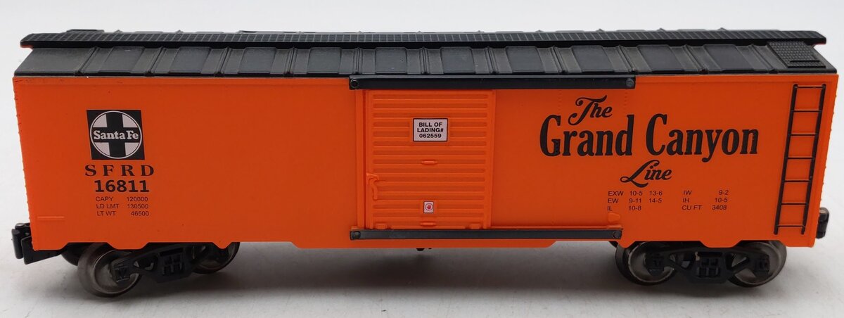 Menards 279-4532 O Gauge Santa Fe Grand Canyon Line Boxcar #16811 EX/Box