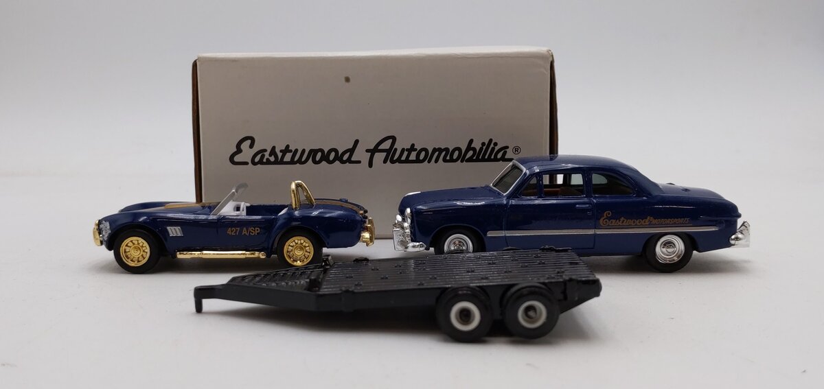 Ertl B316UO 1:43 Scale Eastwood Automobilia 1949 Ford Shelby Cobra & Trailer Car NIB