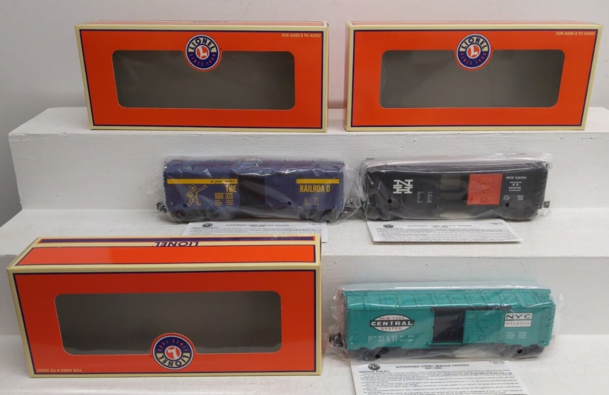 Lionel 6-39203 O Gauge 6464 Series X Boxcar Set 3-Pack LN/Box