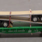 Menards 279-0771 Burlington Northern Flat Car with 2 Flatbed Trailers LN/Box