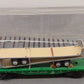 Menards 279-0771 Burlington Northern Flat Car with 2 Flatbed Trailers LN/Box