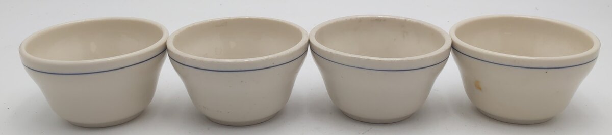 Syracuse China Rio Grande Prospector Pattern Bouillon Bowls (Set of 4) EX