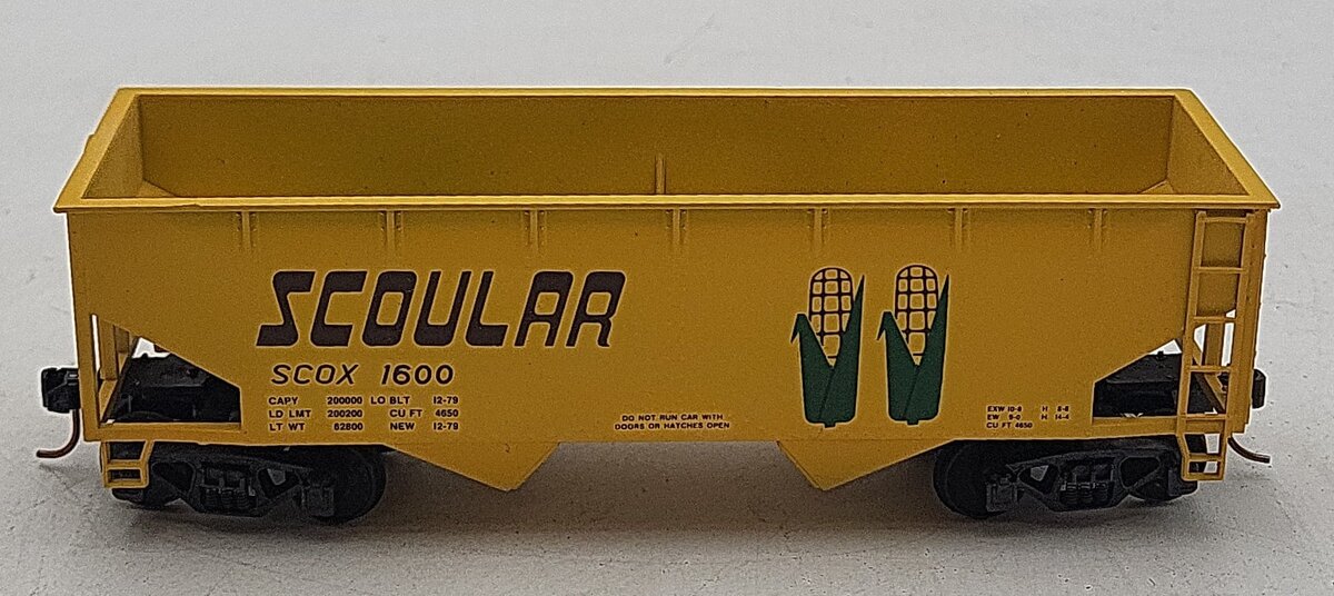Downs Model RR S Scale Scoular Hopper #1600 EX/Box