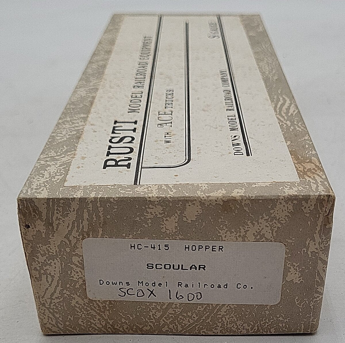 Downs Model RR S Scale Scoular Hopper #1600 EX/Box