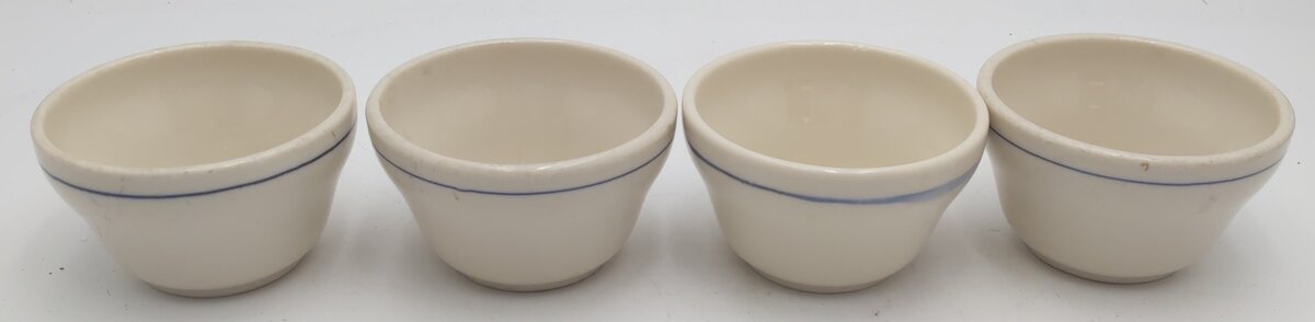 Syracuse China Rio Grande Prospector Pattern Bouillon Bowls (Set of 4) EX