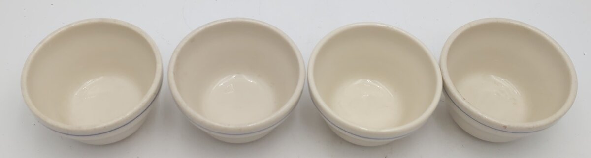 Syracuse China Rio Grande Prospector Pattern Bouillon Bowls (Set of 4) EX