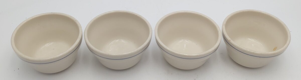 Syracuse China Rio Grande Prospector Pattern Bouillon Bowls (Set of 4) EX