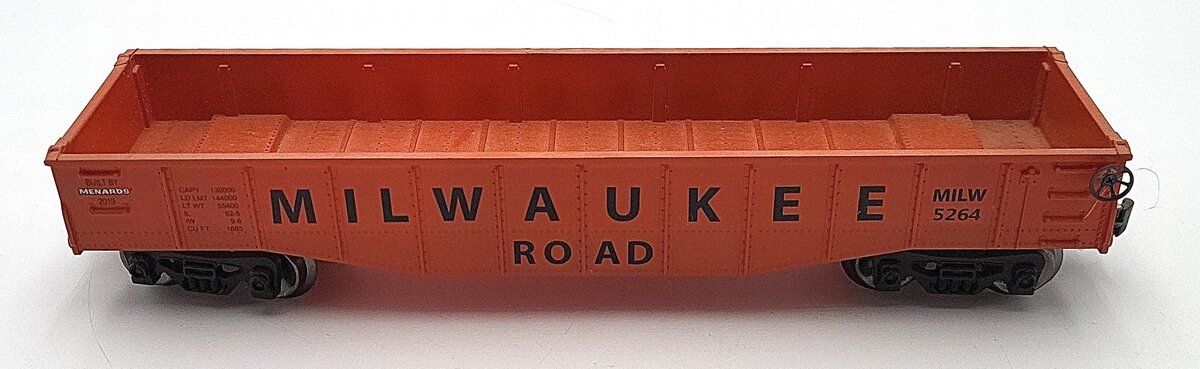 Menards 279-4343 O Scale Milwaukee Road Gondola #5264 EX/Box