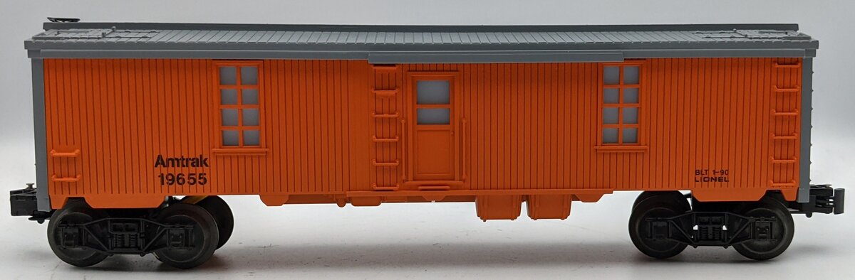 Lionel 6-19655 O Gauge Amtrak Tool Car with Lighted Interior NIB