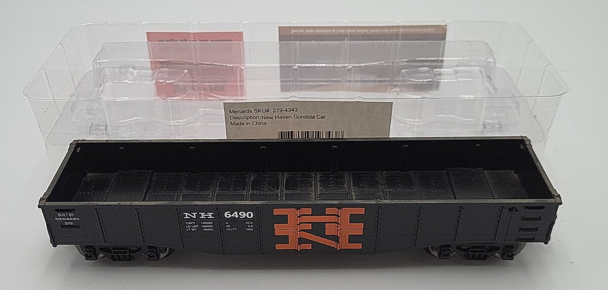 Menards 279-4343 O New Haven Gondola Car #6490 EX/Box