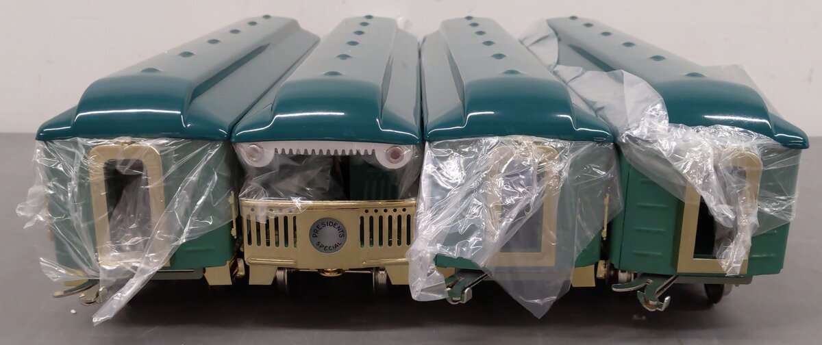 MTH 11-2007 Standard Gauge Two-Tone Blue President's Special Passenger Cars (4) LN