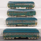 MTH 11-2007 Standard Gauge Two-Tone Blue President's Special Passenger Cars (4) LN