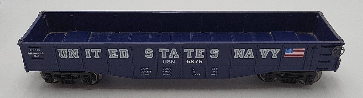 Menards 279-4343 O Scale US Army Gondola Car #6876 EX/Box