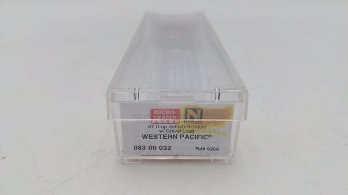 Micro-Trains 08300032 N Western Pacific 40' Drop Bottom Gondola #9264 EX/Box