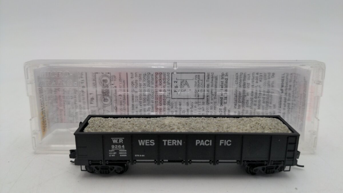 Micro-Trains 08300032 N Western Pacific 40' Drop Bottom Gondola #9264 EX/Box