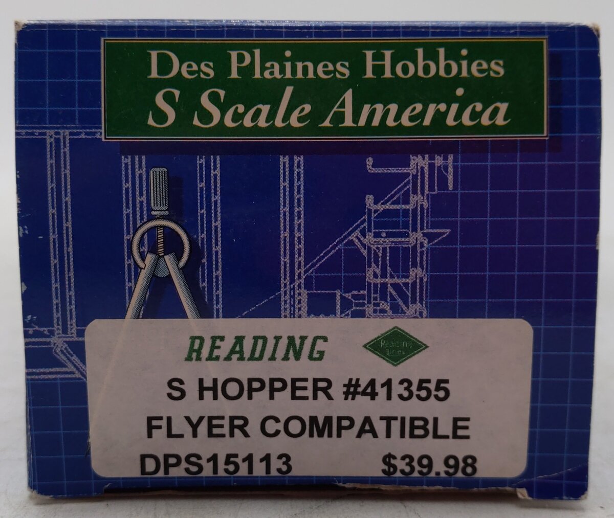 Des Plaines Hobbies DPS15113 S Scale Reading Hopper #41355 EX/Box