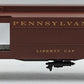Lionel 6-19099 O Gauge Pennsylvania "Liberty Cap" Madison Baggage Car #2623 MT/Box