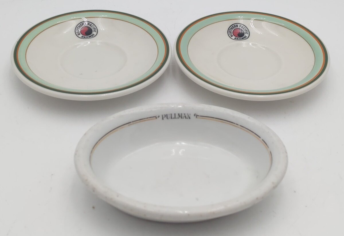 Bauscher & Shenango China Northern Pacific & Pullman Plates & Bowls [3] EX