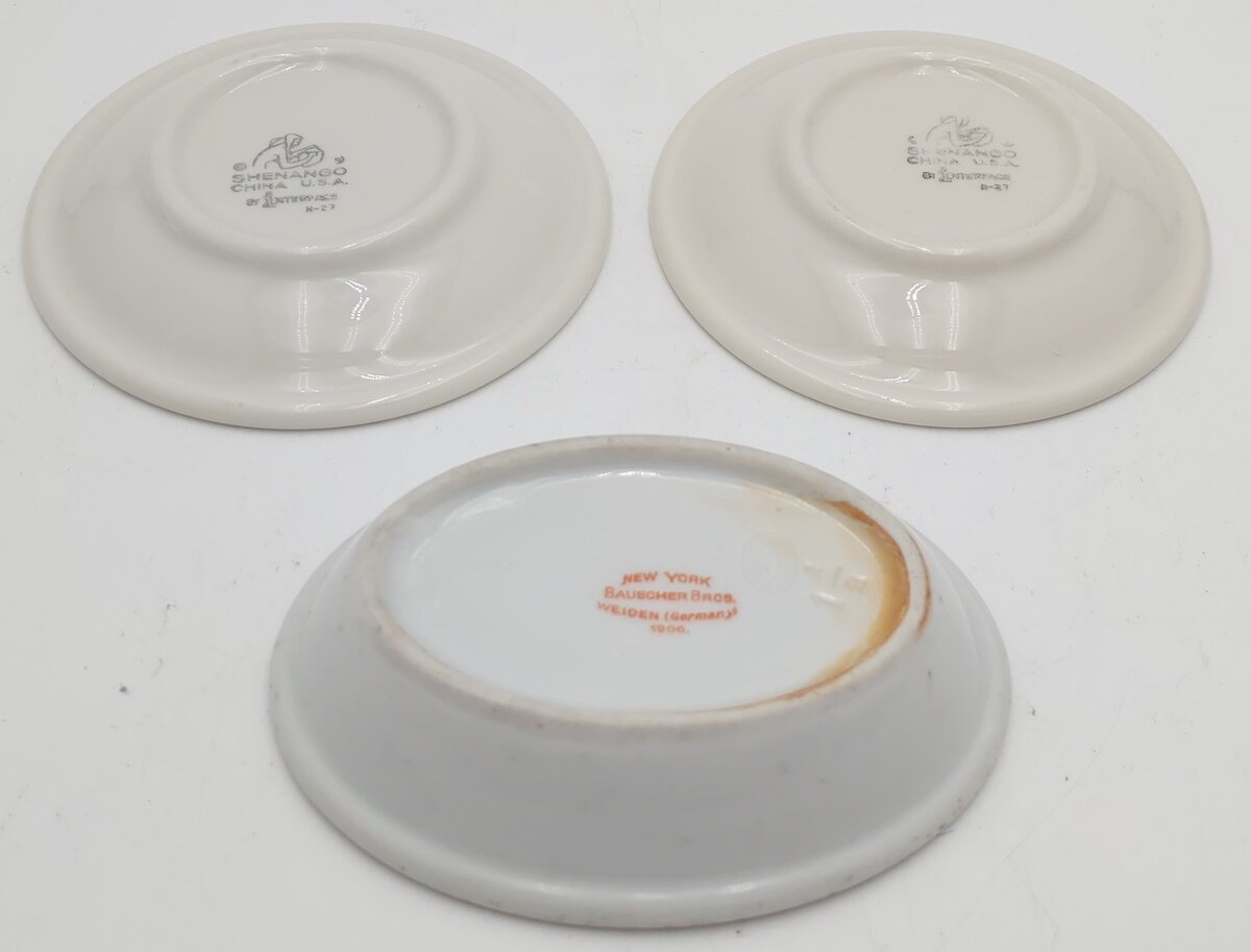 Bauscher & Shenango China Northern Pacific & Pullman Plates & Bowls [3] EX
