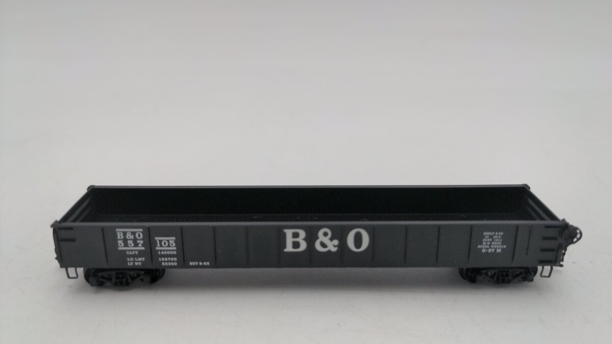 Micro-Trains 04851020 N B&O 50' Straight Side Gondola #557105 EX/Box