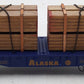 Menards 279-0840 O Gauge Alaska Flatcar W/ Lumber Load #2405 EX/Box