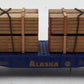 Menards 279-0840 O Gauge Alaska Flatcar W/ Lumber Load #2405 EX/Box