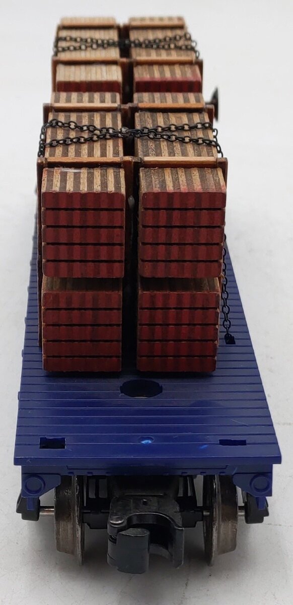 Menards 279-0840 O Gauge Alaska Flatcar W/ Lumber Load #2405 EX/Box