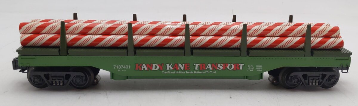 K-Line K713-7401 Kandy Kane Operating Dump Car w/Load EX