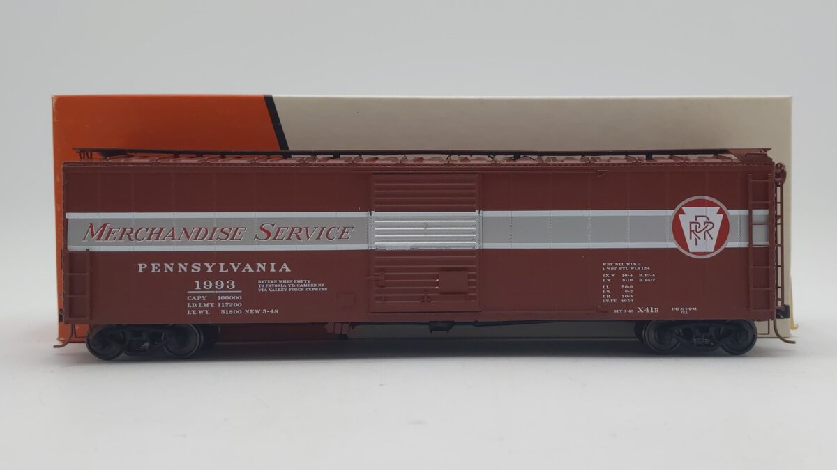 Pacific Rail S Scale PRR Merchandise Service Box Car #1993/Box