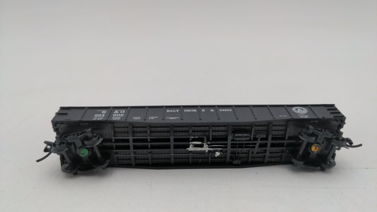 Micro-Trains 10500030 N B&O 50' 14 Panel Steel Fishbelly Side Gondola #264000 EX/Box