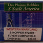 Des Plaines Hobbies 15143 "S" Scale Western Maryland 3-Bay Hopper w/ Coal Load EX/Box