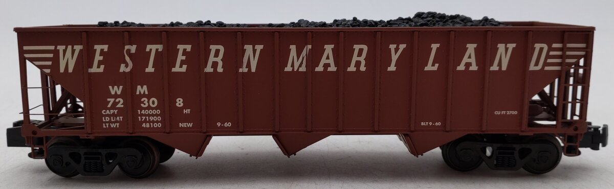 Des Plaines Hobbies 15143 "S" Scale Western Maryland 3-Bay Hopper w/ Coal Load EX/Box