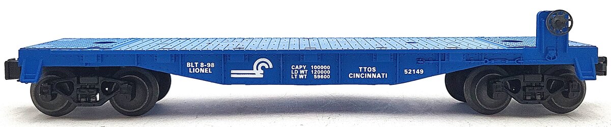 Lionel 6-52149 O Gauge TTOS 1998 Conrail Flatcar w/o Load LN/Box