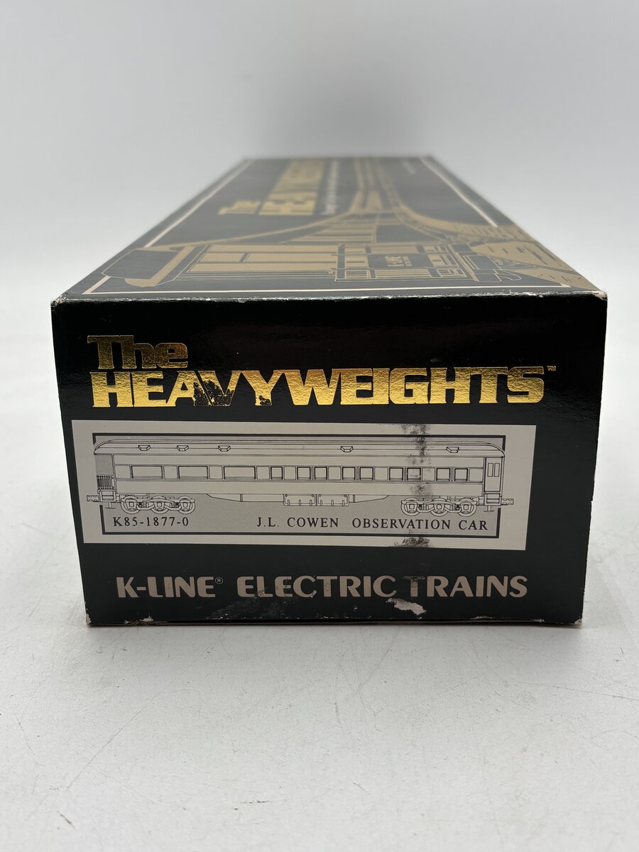 K-Line K85-1877-0 O Toy Train Museum "J.L. Cowen" Heavyweight Observation Car EX/Box