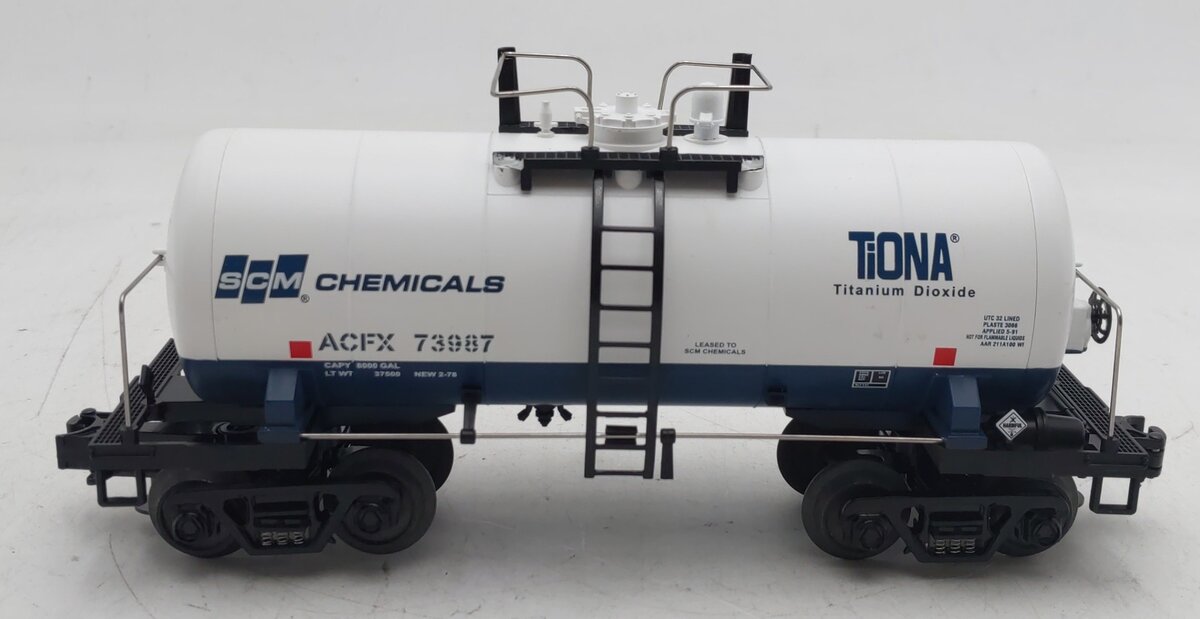 MTH 20-96030 O SCM Chemicals Tank Car #73987 EX