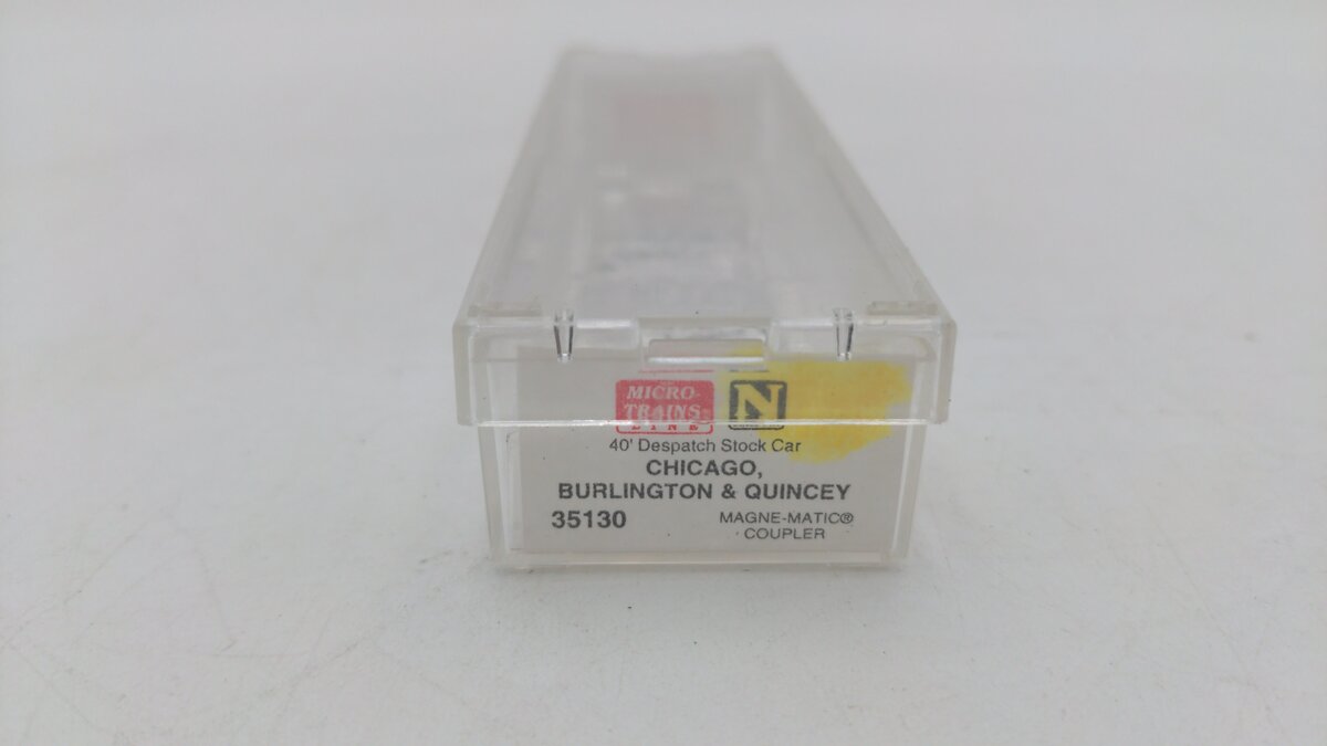 Micro-Trains 03500130 N CB&Q 40' Despatch Stock Car #52002 EX/Box