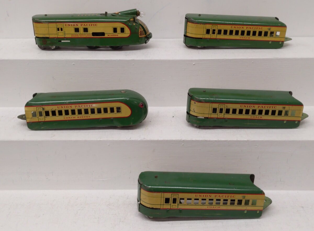 Marx Toys M-10000 O Vintage Union Pacific Set [5] VG