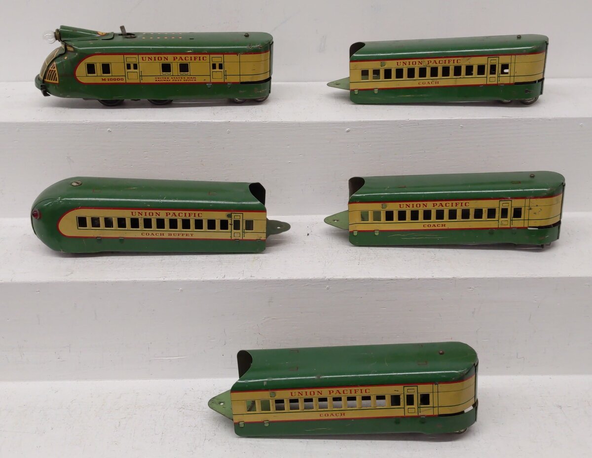 Marx Toys M-10000 O Vintage Union Pacific Set [5] VG