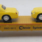 MTH 30-76055 O Gauge Chessie Flatcar w/Two 2000 Ford Thunderbirds #8813 EX