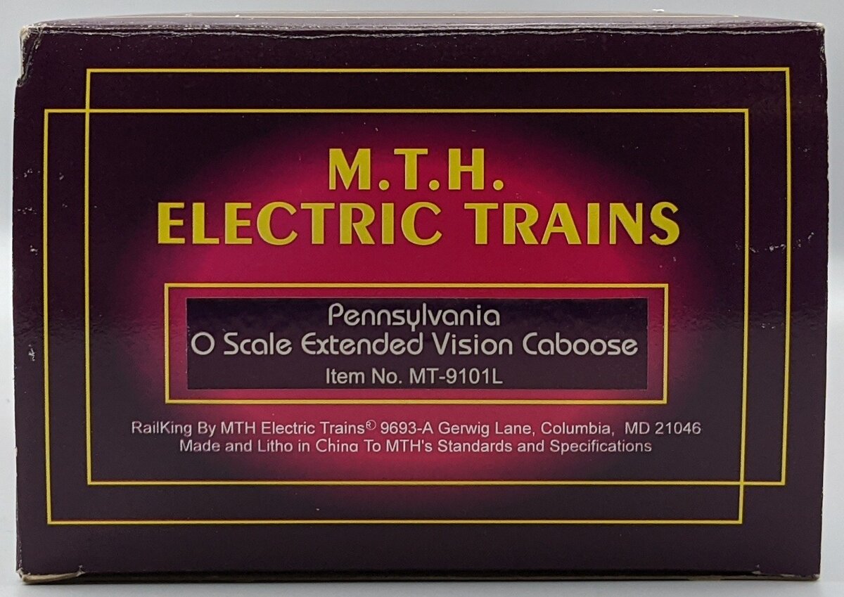 MTH MT-9101L O Pennsylvania Extended Vision Caboose NIB