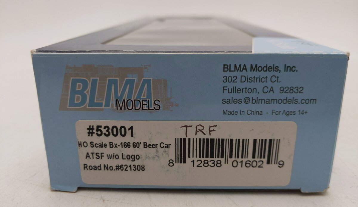 BLMA Models 53001 HO Scale ATSF  60' Beer Car Box Car #621308