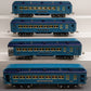 Lionel 6-13408 Std Gauge Blue Comet Passenger Set #1420, #1421, #1422, #4423 EX