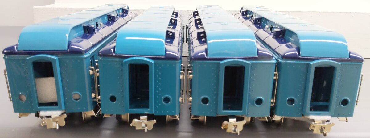 Lionel 6-13408 Std Gauge Blue Comet Passenger Set #1420, #1421, #1422, #4423 EX