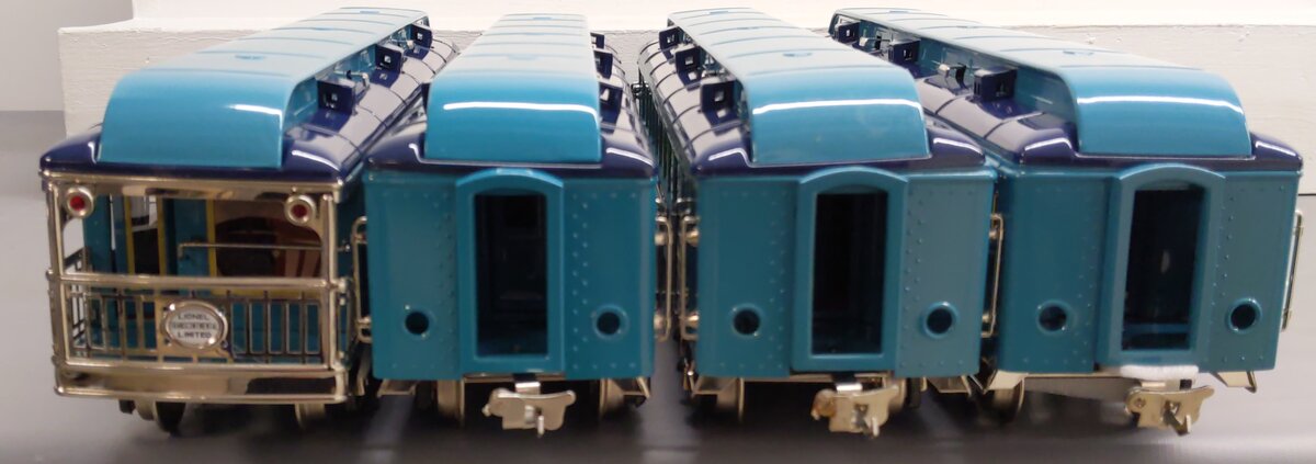 Lionel 6-13408 Std Gauge Blue Comet Passenger Set #1420, #1421, #1422, #4423 EX
