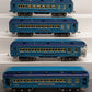 Lionel 6-13408 Std Gauge Blue Comet Passenger Set #1420, #1421, #1422, #4423 EX