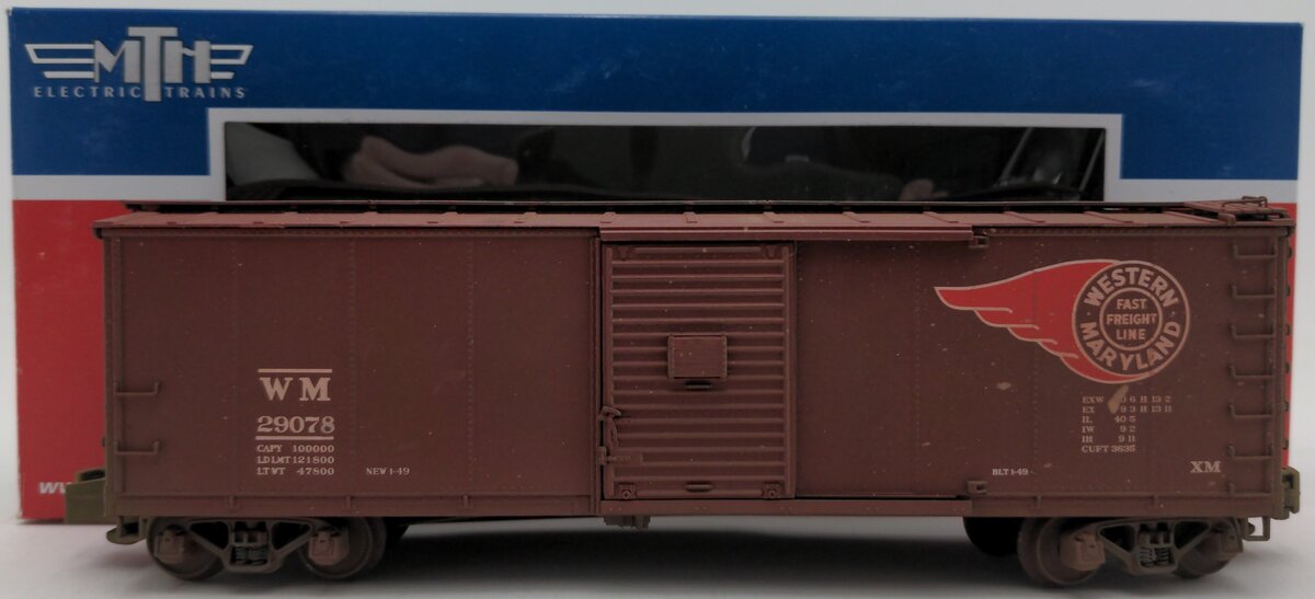 MTH 35-74011 Western Maryland 40' Boxcar #29083 VG/Box